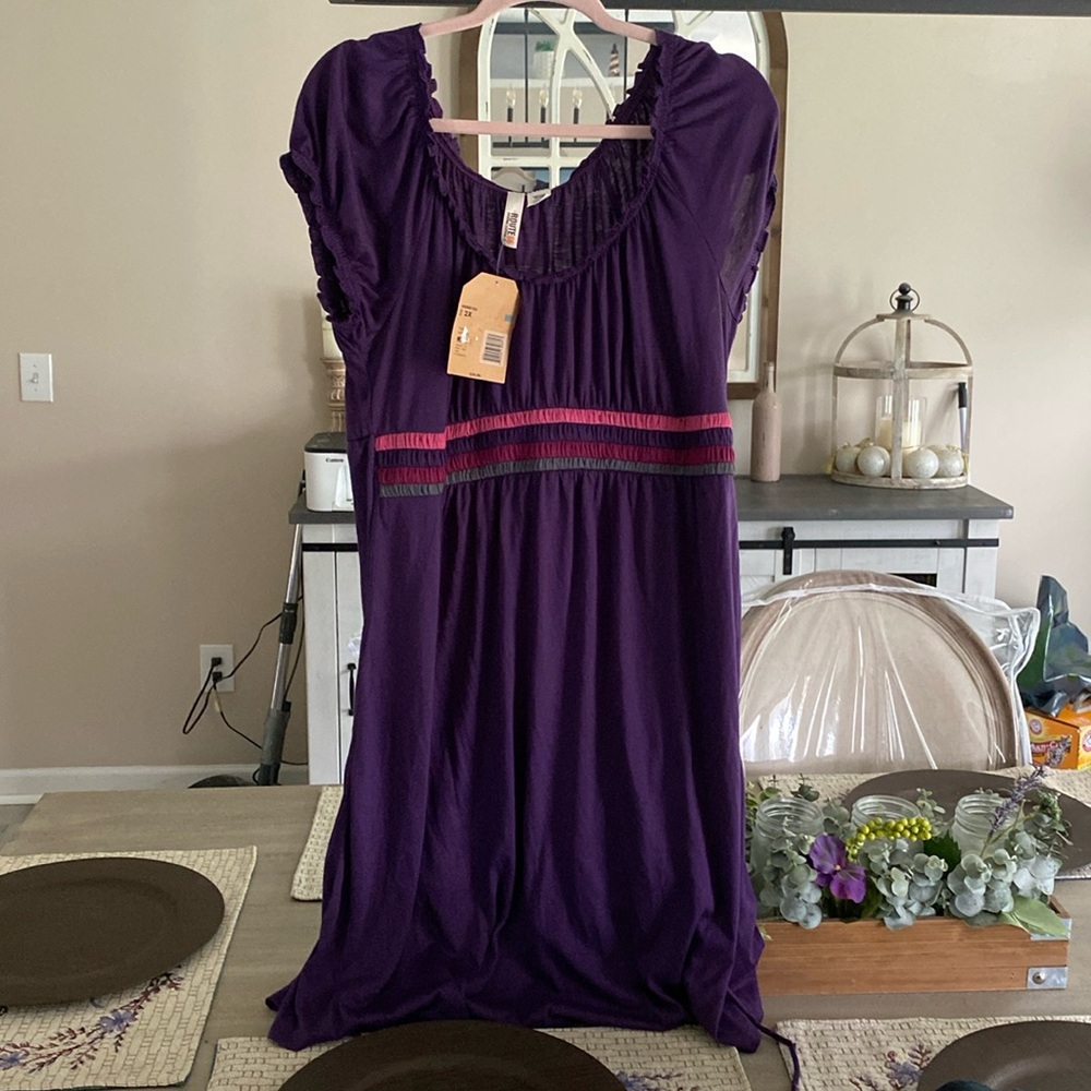 Route 66 Black and purple Sleeveless Sundress